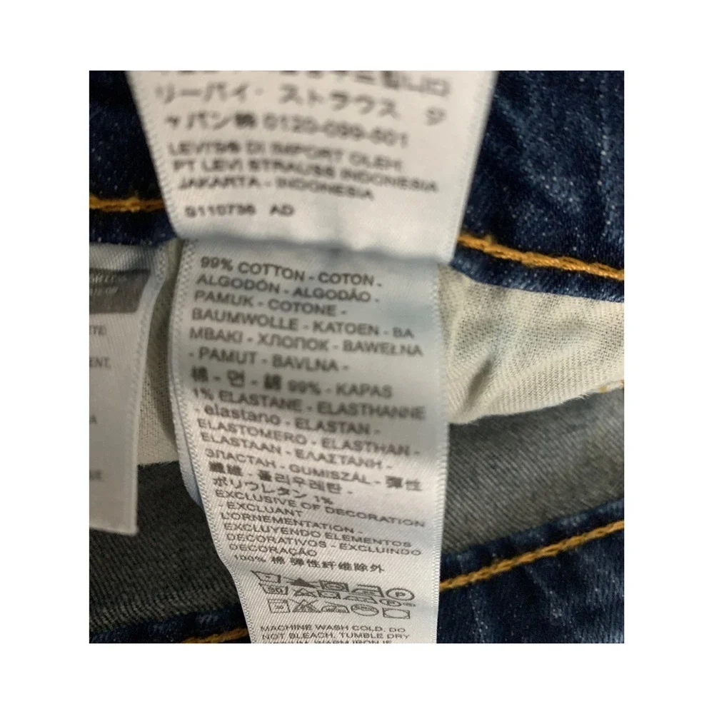 Levis 527 Jeans Mens 34x30 Blue Slim Bootcut Fade Denim Pants